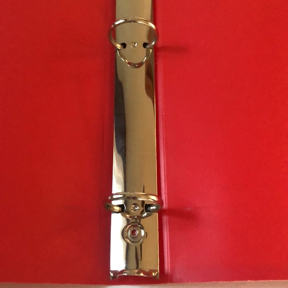 Lot of 2 Mead Slickers 1 inch poly 3 ring binders
